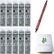 Jetstream EDGE Uni 0.38mm Oil-based Ballpoint Pen Berry Pink Body + 10 Black Refills, Sticky Notes Value Set