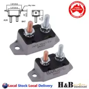 2X 20A AMP 12V Circuit Breaker Dual Battery Fuse Automatic Auto Reset Sale