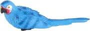 Parrot Figurines, Fake Parrot Decor Artificial Parrot Decoration, Outdoor Resin Bird Figurine Decoration, Parrot Figurine Bird Statue for Garden Home Decor Photography (Blue)