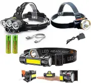 Super Bright LED Headlamp Rechargeable Head Light Flashlight Torch Lamp USA
