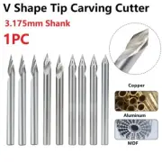 Bright Bit Engraving No Burrs 1/8'' Shank 20/30/45/60 Degrees 3D