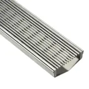 DrainTEK Custom Wedge Wire Shower Grate - 85mm - Brushed Finish (501mm-1000mm)