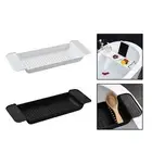 Bathtub Tray Storage Rack Towel Holder Bathroom Tray Bath Shelf Adjustable for
