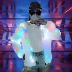 Led Jacket Led Glow-in-the-dark Jacket Led Light-up Glow Jacket with Hood