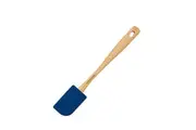 Silicone Medium Spatula With Beechwood Handle Blue
