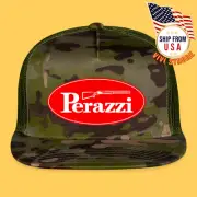 PERAZZI Ammunition Guns Firearms Army Green Adjustable Trucker Hat Adult Size