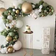 152PCS Olive Green Balloon Garland Arch Kit for Wedding Birthday Baby Shower Anniversary Party Decor