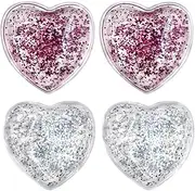 Reusable Gel Eye Ice Pack, Eye Cold Pads, Hot ＆ Cold Treatment for Eye Strain, Eye Swelling, Eye Redness, Puffy Eyes, Dark Circles, Smooth Fine Lines, and Eye Recover Surgery (2 Hearts ＆ 4PCS)