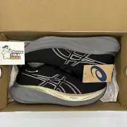 ASICS Gel Nimbus 26 Platinum mens size 9.5 Black Champagne Black Running