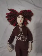 Handmade Fashion Doll 24" tall custom made.