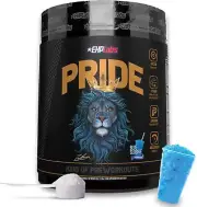 EHPlabs PRIDE Pre Workout Powder - Blue Slushie, 40 Servings, Energy & Focus