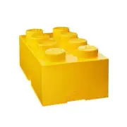 LEGO STORAGE YELLOW LUNCH BOX KIDS SCHOOL TRIPS LUNCH BOX