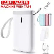 Label Maker Machine Bluetooth Wireless Mini Portable Label Printer W/ Tape Roll