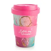 Eco-to-Go Bamboo Coffee Tea Eco Friendly Reusable Cup Catch My Dreams - 470ml