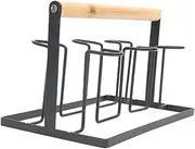 Alipis 1pc Cup Holder Rack Water Bottle Drying Holder Drinks Mug Shelf Dryer Coffee Mug Rack Draining Rack Creative Cup Holder Mug Tree Cup Holder Drainer Stand Rack Cups Lid Black Iron