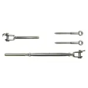 Stainless Steel DIY Wire Cable Rope Balustrade Kit Jaw Swage Turnbuckle per each