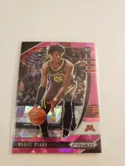 Daniel Oturu 2020 Prizm Draft Picks Pink Cracked Ice RC Rookie Card #33