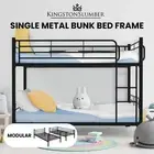 KINGSTON Metal Bunk Bed Frame Single Modular Twin Kids Childrens Furniture 2in1
