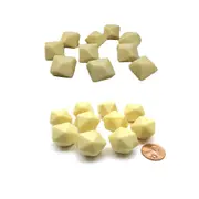 [Chessex] Blank Dice Ivory (10/Bag) - D10