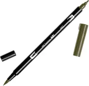 56634 Dual Brush Pen Art Marker, N57 - Warm Gray 5, 1-Pack. Blendable, Brush and
