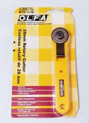 OLFA ROTARY CUTTER 28mm Model #9551 RTY-1/G Sewing Quilting Crafts New