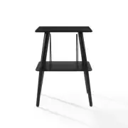 Crosley Turntable Stand Black Stylish Functional Vinyl Record Storage Solution