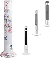 VIOKKO Tower Fan Dust Cover Dustproof Tower Cover Washable Tower Sleeve Dust-Proof Protective Cover for Household Tower Fan Pedestal Fan Floor Fan Stand Fan Decoration (Flower & Bird)