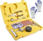 Masterspec 64PCS Tyre Repair Kit Universal Flat Tyre Plug Tool Set with Stora...
