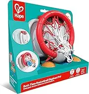 Hape Bath Time Basketball Elephant Pal | Bathtub Basketball Game for Kids | Suction Cup Hoop & 4 Floating Balls | Water Play Toy for Toddlers 18M+ | Bath Toys for Boys & Girls