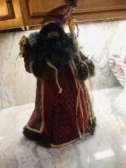 HOBBY LOBBY LARGE 18" SANT CLAUS WITH RED COAT TREE TOPPER. ShipN24Hours