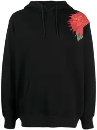 在飛比找Farfetch優惠-flower-print cotton hoodie