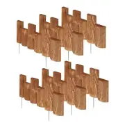 Greenes Fence Half Log Edging Wooden Flexible Plastic Backing 18 in. W (6-Pack)