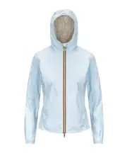 K-Way Reversible Hooded Zip-Up Jacket 6/L,7/M,8,8/S Blue