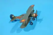 1/72 scale Belgian Gloster Gladiator WW2 built fighter airplane model