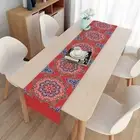 Moon Linen Table Runner for Eid Celebration Enhance Your Dining Table Decor