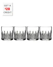 Waterford Lismore Diamond Tumblers (Set of 4) with $28 Credit