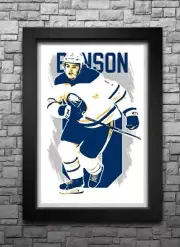 ZACH BENSON art print/poster BUFFALO SABRES FREE S&H! JERSEY