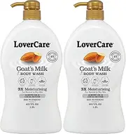 Pack of 2- LoverCare Goat Milk Moisturixing Body Wash Shower Cream Almond Oil Cocoa Butter