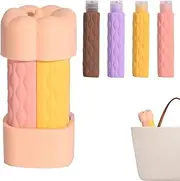 Shampoo Travel Bottles | Portable Lotion Containers | 4-in-1 Lightweight Leakproof Travel Silicone Bottles for Shampoo, Conditioner, Cosmetics