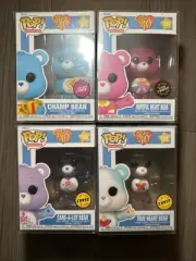 Funko Pop! Care Bears 40th Chase 1203 1205 1206 1204 Lot of 4