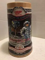 Miller Ceramic Beer Stein- Great American Achievements Series #5 NASA Moon Land