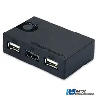 在飛比找PChome商店街優惠-#TP 日本RATOC 2-Port HDMI USB電腦K