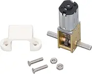 [Respicefinem] Turbo Geared Motor Micro Brushed DC3V 13RPM 2 Shaft Mini Reduction with Fixed Seat Ideal for Smart Car Robot Oven Washing Machine and More