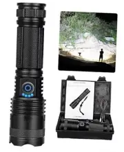 Flashlights High Lumens, 990000 Lumens LED Flashlight Rechargeable, 5 Modes, 1