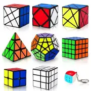 Speed Cube Set, Puzzle Cube,9 Pack Magic Cubes Pyraminx Pyramid + 2x2 + 3x3 +...
