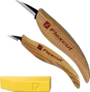 Flexcut Whittlers Detail Knife Kit High Carbon Steel Blade Ergonomic - KN300