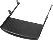 IWOWHERO Type Tray Slide Out Platform for Under Desk Storage Keyboard Stand with Silent Rails Multi Purpose Keyboard Organizer for Office Use