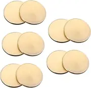 KALLORY 10pcs Blank Coins Challenge Coins DIY Crafts Engraving Blanks Metal Jewelry Decorations
