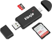SD Card to USB Adapter, 3-In-1 USB-C USB-A Micro USB SD Card Reader New USA