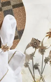 [Joanna Buchanan] Set-Of-Four Snowflake Napkin Rings